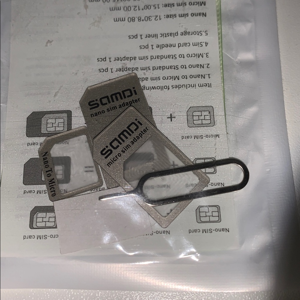Nano SIM Adapter Kit - Black and Gray
